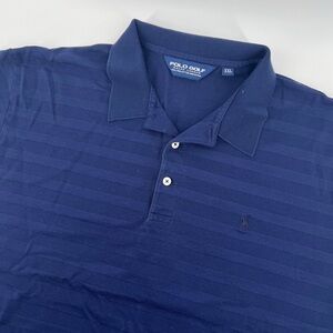 Polo Ralph Lauren Navy Golf Polo XXL Navy On Navy Stripe